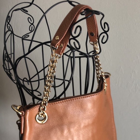 Michael Kors Caramel Leather Crossbody - Picture 5 of 9
